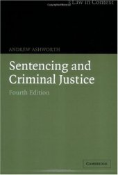 book Sentencing and criminal justice