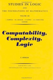 book Computability, Complexity, Logic