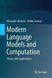 book Modern Language Models and Computation: Theory with Applications