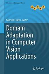 book Domain Adaptation in Computer Vision Applications