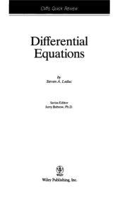 book Differential Equations