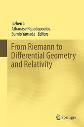 book From Riemann to Differential Geometry and Relativity