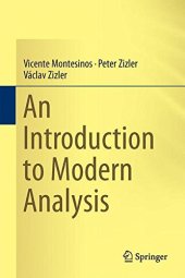 book An Introduction to Modern Analysis