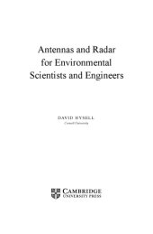 book Antennas and Radar for Environmental Scientists and Engineers