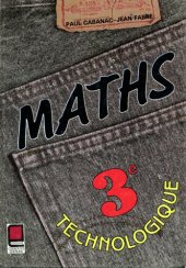 book Mathématiques, 3e technologique