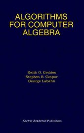 book Algorithms for Computer Algebra