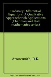 book Ordinary Differential Equations: A Qualitative Approach with Applications