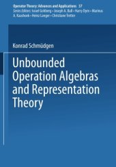 book Unbounded Operator Algebras and Representation Theory