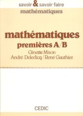 book Mathématiques : 1res A, B