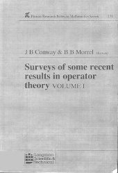 book Surveys of some recent results in operator theory