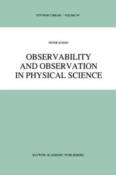 book Observability and Observation in Physical Science