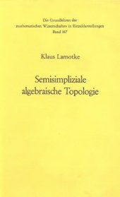 book Semisimpliziale algebraische Topologie