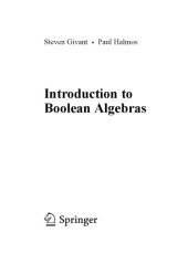 book Introduction to Boolean Algebras