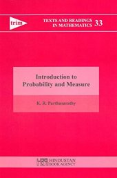 book Introduction to Probability and Measure