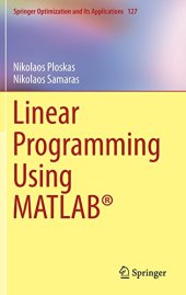 book Linear Programming Using MATLAB®