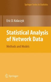 book Statistical Analysis of Network Data: Methods and Models