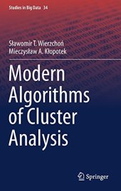 book Modern Algorithms of Cluster Analysis