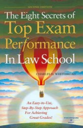 book The Eight Secrets of Top Exam Performance in Law School