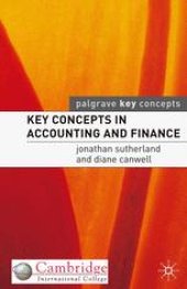 book Key Concepts in Accounting and Finance