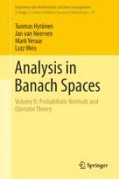 book  Analysis in Banach Spaces: Volume II: Probabilistic Methods and Operator Theory