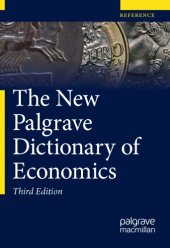 book The New Palgrave Dictionary of Economics