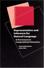 book Representation and Inference for Natural Language: A First Course in Computational Semantics