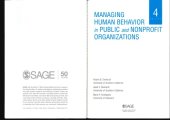 book Managing Human Behavior in Public and Nonprofit Organizations