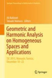 book  Geometric and Harmonic Analysis on Homogeneous Spaces and Applications: TJC 2015, Monastir, Tunisia, December 18-23