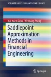 book  Saddlepoint Approximation Methods in Financial Engineering