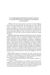 book La controversia origeniana di fine IV secolo e la diffusione della conoscenza di Origene in Occidente. - 2006 - Augustinianum 46 (1):35-50. Origen of Alexandria