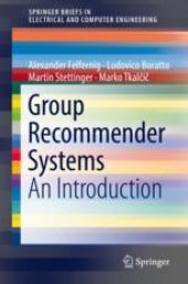 book  Group Recommender Systems : An Introduction