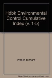 book Handbook of environmental control: cumulative series index v. 1-5