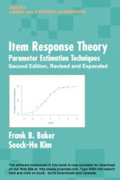 book Item Response Theory : Parameter Estimation Techniques, Second Edition