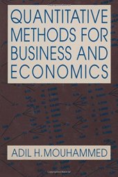 book Quantitative Methods for Business and Economics