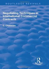 book Negotiating Techniques in International Commercial Contracts