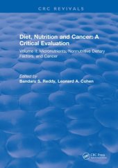 book Diet, nutrition, and cancer: a critical evaluation vol II Micronutrients, Nonnutritive Dietary Factors, and Cancer