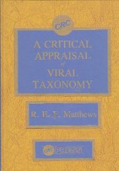 book A critical appraisal of viral taxonomy