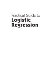 book Practical guide to logistic regression