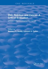 book Diet, nutrition, and cancer: a critical evaluation vol I: Macronutrients and cancer. 2. printing (Optryk af 1. edition 1986)