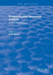 book Protein/peptide sequence analysis : current methodologies