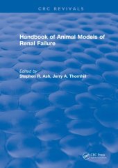 book Handbook Of Animal Models Of Renal Failure