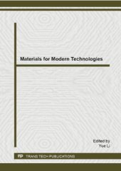 book Materials for Modern Technologies: Selected, peer reviewed papers from the 2015 Spring International Conference on Material Sciences and Technology (MST-S), April 14-16, 2015, Beijing, China