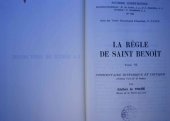 book La Règle de S. Benoît, Commentaire VII-IX, index, tome VI