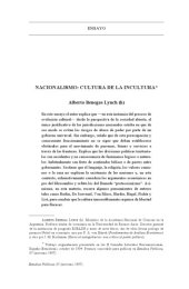 book Nacionalismo : cultura de la incultura