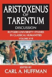 book Aristoxenus of Tarentum: Discussion