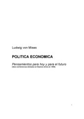 book Política económica : Pensamientos para hoy y para el futuro