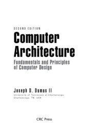 book Computer architecture: fundamentals and principles of computer design