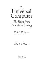 book The Universal Computer. The Road from Leibniz to Turing