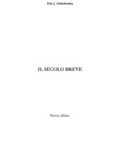 book Il secolo breve