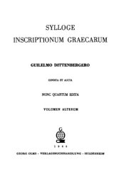 book Sylloge inscriptionum graecarum